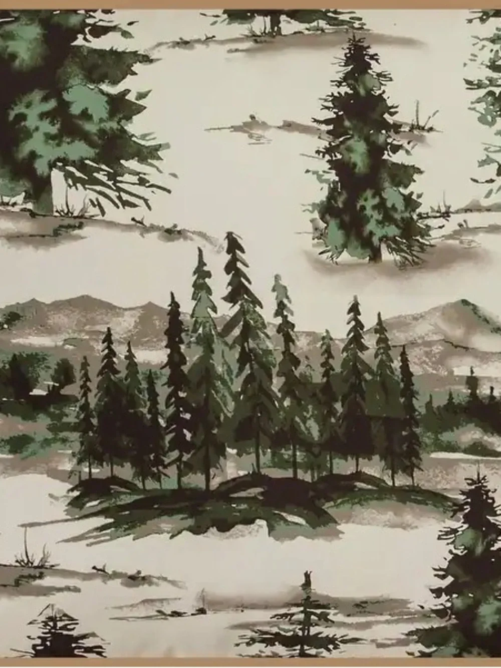 Paseo Road Joshua Pine Tree Print Western Lodge Rustic Cabin Cotton comforter